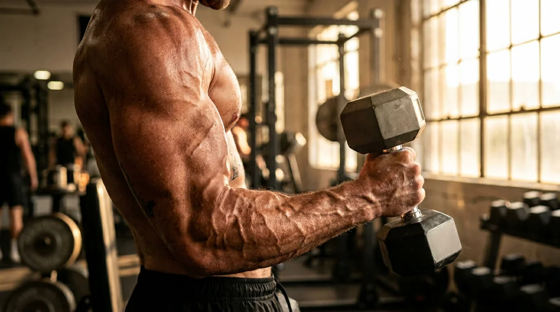 Focus sur l'entraînement musculaire avec haltères