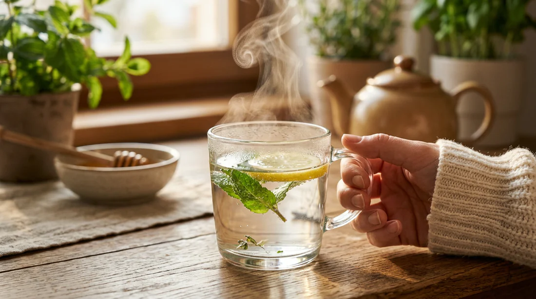Hydratation pour soulager la gorge