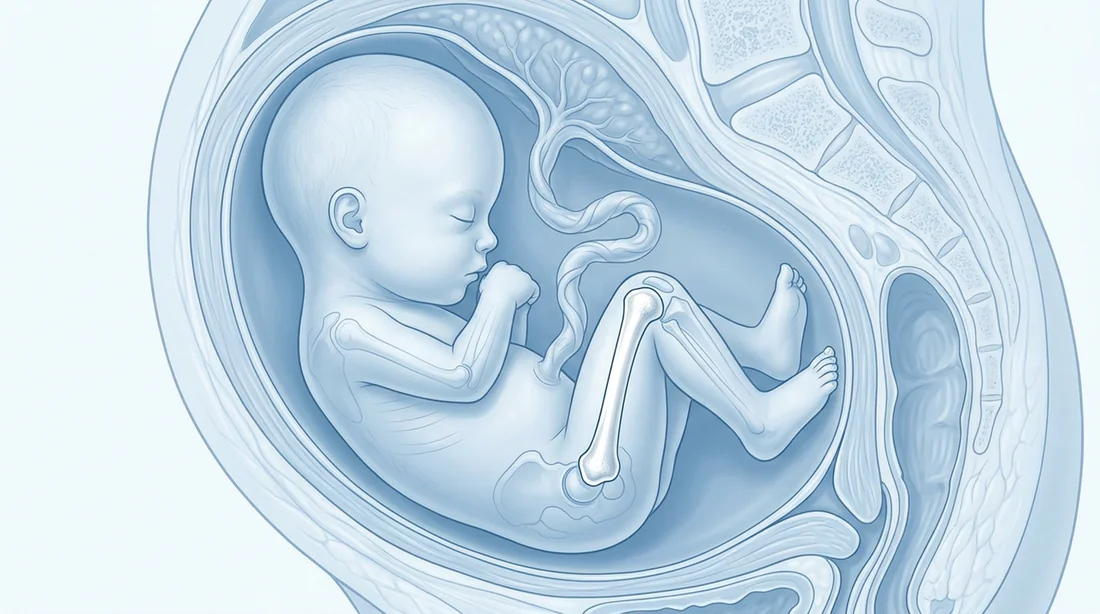 Anatomie fœtale montrant le fémur