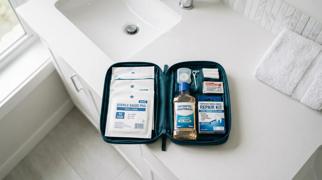 Kit de soins dentaires d'urgence à la maison