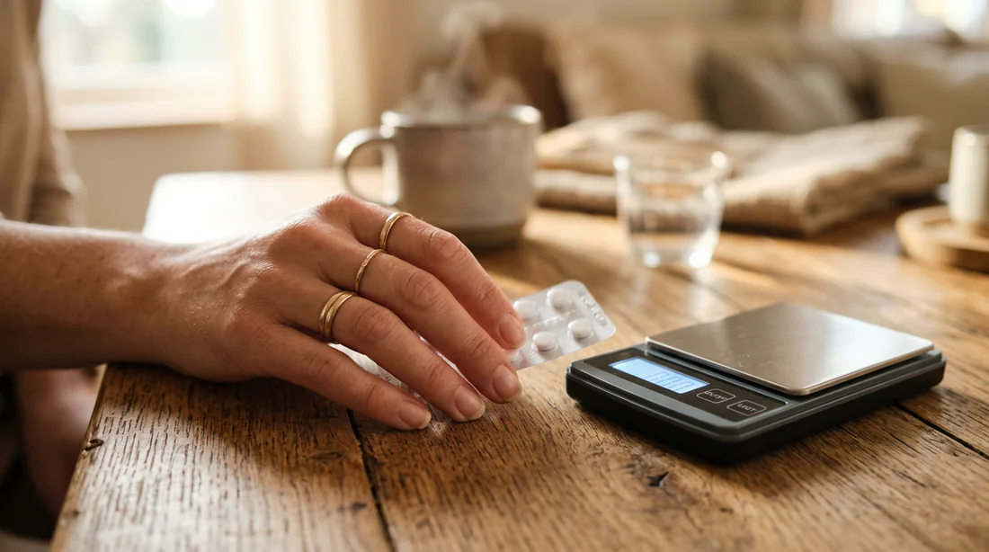 Prise de pilule et suivi de poids au quotidien