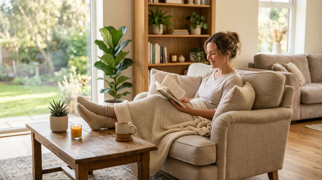 Espace de vie apaisant et confortable