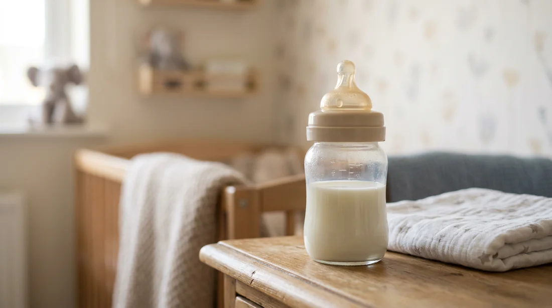 Biberon de lait infantile préparé
