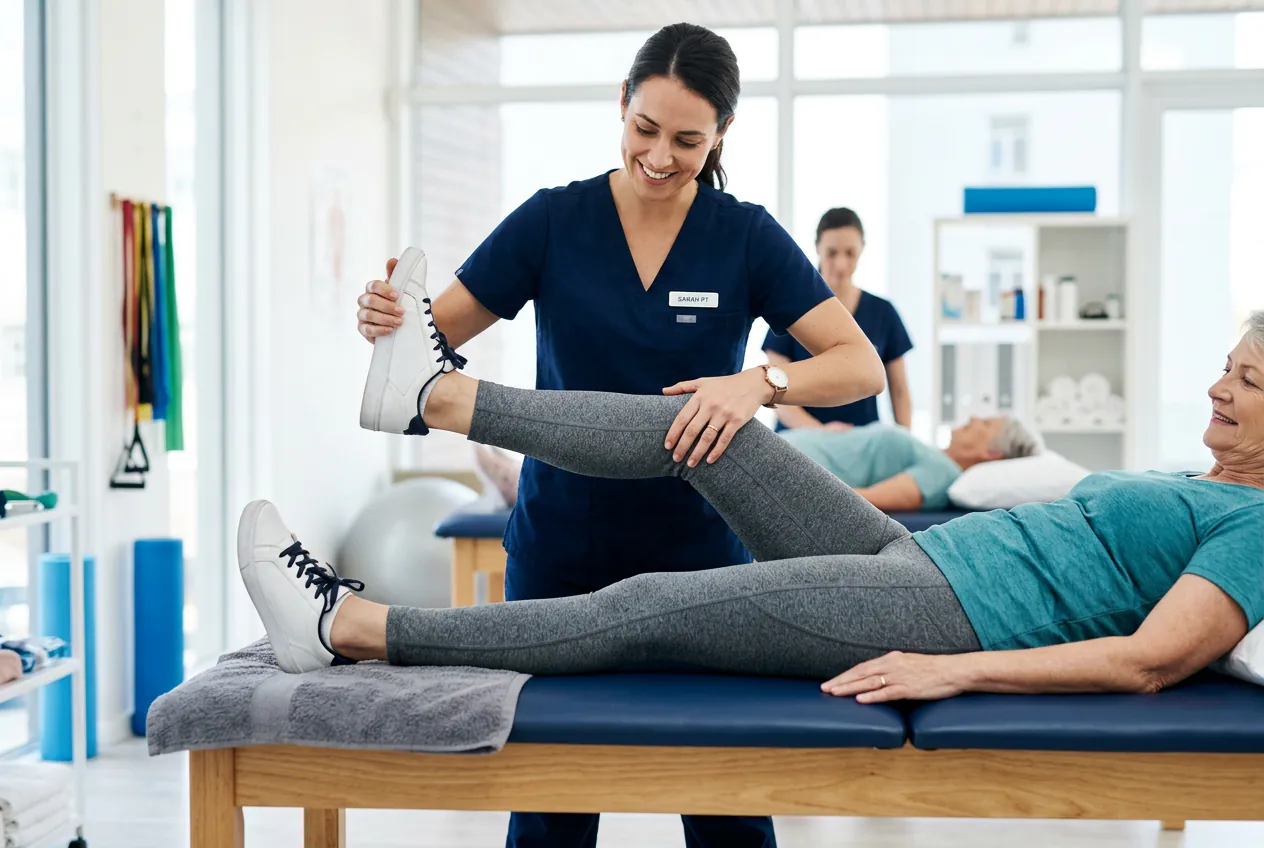 Exercices de rééducation et étirements pour soigner un kyste poplité chez le sportif.