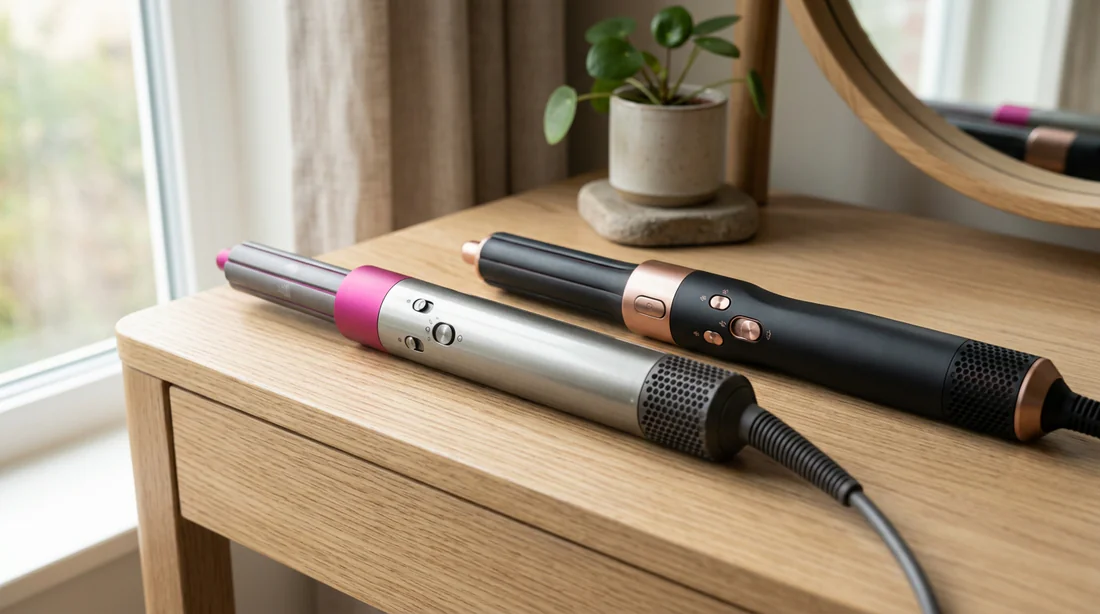 Comparaison du design et de la prise en main du Dyson Airwrap et du Shark FlexStyle